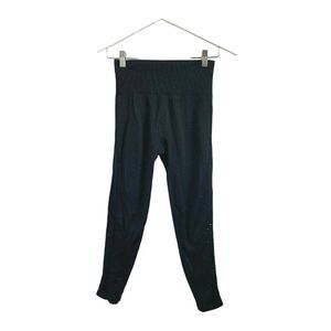 Pink by Victoria's Secret Black Cool & Comfy High‎ Waist Ankle Tights Size S